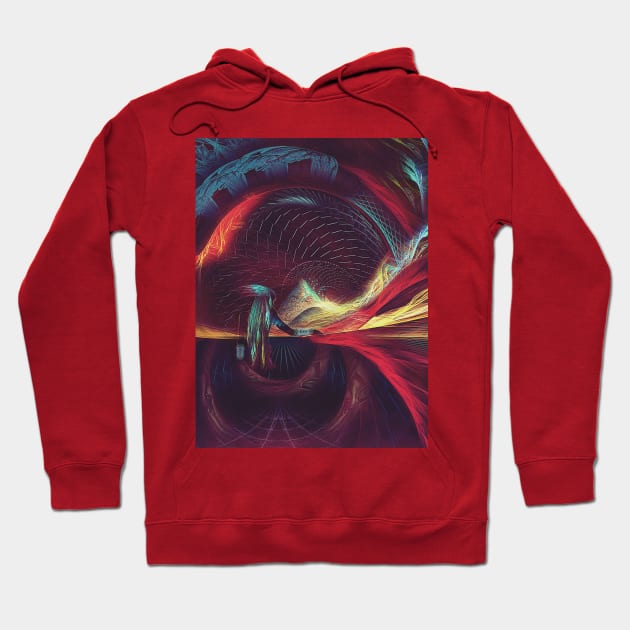 Surreal Reality - Visionary Fractal Manipulation - Manafold Art Hoodie by Manafold